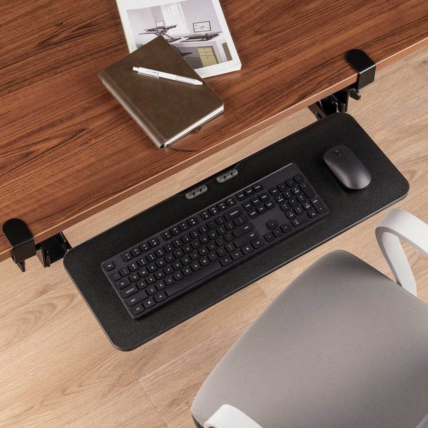 Adjustable keyboard tray under desk KT1040 IntekView